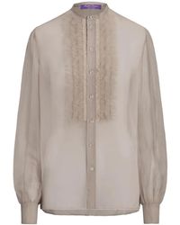 Ralph Lauren - Silk-Blend Shirt - Lyst
