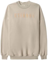 Fear Of God - Logo-Embroidered Long-Sleeved Cotton Sweatshirt - Lyst