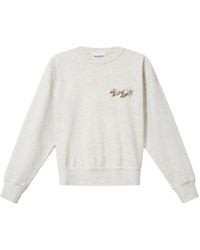 Isabel Marant - Mobyli Bead-Embroidered Logo Sweatshirt - Lyst