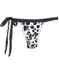 Frankie's Bikinis - Coco Tie-Detail Pattern Bikini Bottom - Lyst
