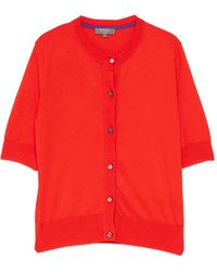 N.Peal Cashmere - Short-Sleeved Cardigan - Lyst