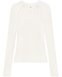Courreges - T-Shirt Met Lange Mouwen - Lyst