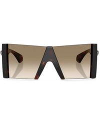 Versace - Medusa Plaque Geometric-Frame Sunglasses - Lyst