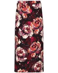 Dolce & Gabbana - Stretch Satin Midi Skirt - Lyst