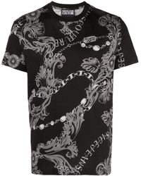 Versace - Camiseta con estampado Couture Chain - Lyst
