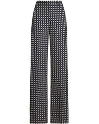 Polo Ralph Lauren - Geometric-print Straight-leg Trousers - Lyst
