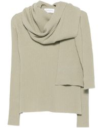 Christian Wijnants - Gerippter Pullover Mit Schaldetail - Lyst