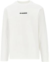 Jil Sander - Logo-Detail T-Shirt - Lyst