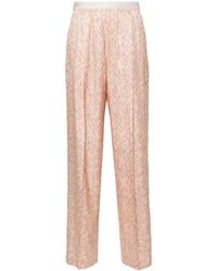 Agnona - Rope-print Tapered Trousers - Lyst