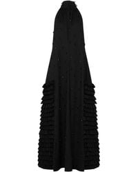 Moschino - Embroidered Cotton Poplin Dress - Lyst