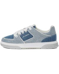 KARL LAGERFELD - Kourtney Denim Panelled Sneakers - Lyst