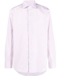 Canali - Striped Cotton Shirt - Lyst