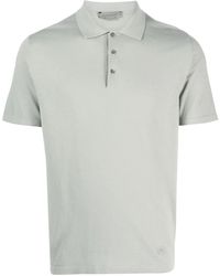 Corneliani - Short-Sleeve Cotton Polo Shirt - Lyst