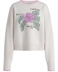 Alberta Ferretti - Floral Knitwear - Lyst