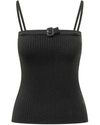 Courreges - Ribbed Tank Top - Lyst