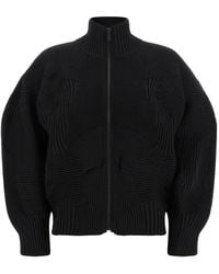 Issey Miyake - Veste Kone Kone En Maille Côtelée - Lyst