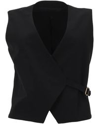 PT Torino - Angela Buckle-Fastening Wrap Waistcoat - Lyst