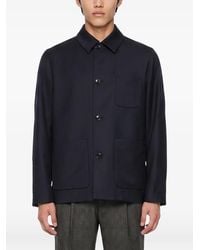 Lardini - Stone Patch-Pocket Shirt Jacket - Lyst