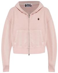 A Bathing Ape - Logo Zip-up Hoodie - Lyst