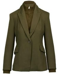 Jonathan Simkhai - Auden Knit Combo Gelaagde Blazer - Lyst