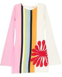 Cala De La Cruz - Maisha Floral-Print Mini Dress - Lyst