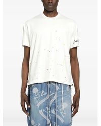 MASTERMIND WORLD - Distressed Crew-Neck T-Shirt - Lyst