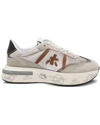 Premiata - Cassie Panelled Leather Sneakers - Lyst