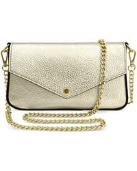 Apatchy London - Munro Pebbled Leather Crossbody Bag - Lyst