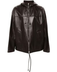 Bottega Veneta - Hooded Leather Jacket - Lyst