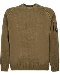 C.P. Company - Chenille Cotton Lens Crewneck Sweater - Lyst