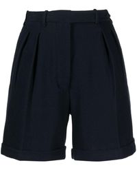Giuliva Heritage - Pleat-detailing Cotton Shorts - Lyst