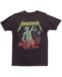 HTC - Studded Metallica-Print T-Shirt - Lyst
