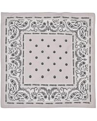lifeiswar - Paisley-Print Logo-Print Scarf - Lyst