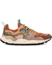Flower Mountain - Yamano 3 Leather Panelled Sneakers - Lyst
