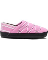 Moon Boot - Slip-On Lace-Up Slippers - Lyst