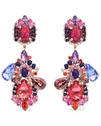 Anabela Chan - 18Kt Rose Multi-Stone Chandelier Earrings - Lyst