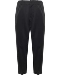 Giuliano Galiano - Drawstring Belt Loops Trousers - Lyst