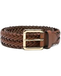 Ralph Lauren - Braided Leather Belt - Lyst
