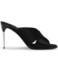 Dolce & Gabbana - Keira Mules Aus Satin 85Mm - Lyst