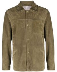 Herno - Goat Suede Shirt Jacket - Lyst
