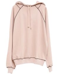 Baserange - Fold Contrast-Stitch Raglan-Sleeve Hoodie - Lyst