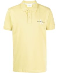 Calvin Klein - Logo-embroidered Short-sleeve Polo Shirt - Lyst