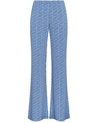 Maliparmi - Geometric-Print Flared Trousers - Lyst