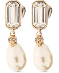 McQueen - Boucles D'Oreilles Pendantes - Lyst