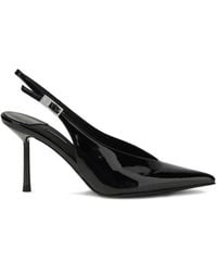 Le Silla - Pointed Buckled Slingback Heeled Pumps - Lyst