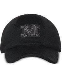 Max Mara - Logo-Patch Cashmere Baseball Cap - Lyst
