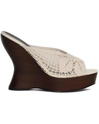 Magda Butrym - Crochet Wedge Sandals - Lyst