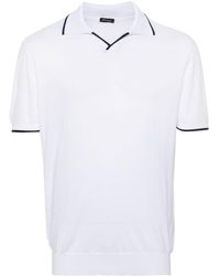 Kiton - Knitted Cotton Polo Shirt - Lyst