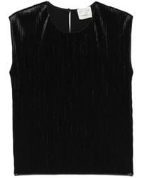 forte_forte - Plissé-Effect Sleeveless Top - Lyst