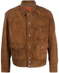 RRL - Suede Shirt Jacket - Lyst